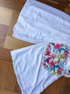 Chic Floral Crop Top &amp; Skirt Set