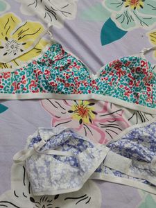 Pack of 2 Floral Print Bras