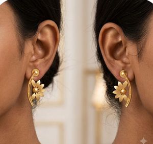 Elegant Floral Drop Earrings