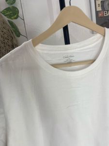 CK Classic White Crew Neck T-Shirt