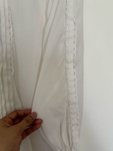 Elegant White Broderie Anglaise Blouse