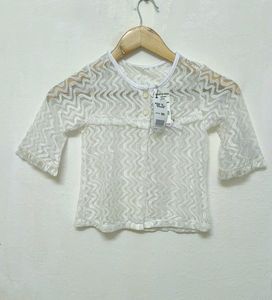 Trendy New Off White Crop Top For Women