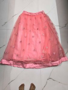 Elegant Pink Sequined Lehenga Choli Set