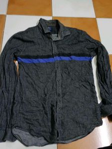 TURTLE Men's Casual Striped Long Sleeve Shirt