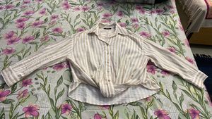 Striped Knot Front Shirt