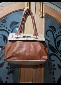 Sale🎊🎆🎄🎉Stylish Two-Tone leather  Handbag