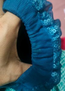 Sparkling Teal Sequin Skirt