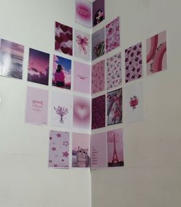 Pink Aesthetic Wall Collage Kit