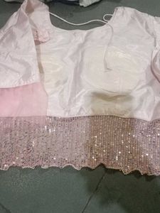 Elegant Pink Sequin Blouse