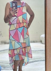 Colorful Geometric Dress