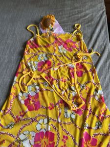 Yellow Floral Bikini Set