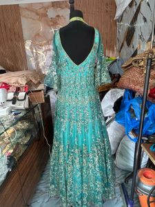 Designer Teal Sequin Embellished Lehenga Choli