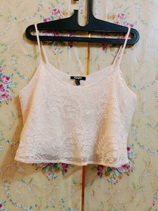 🇳🇿💫🎀 Turkey made baby pink Lace Camisole Top
