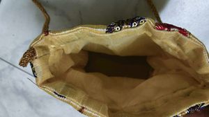 Floral Embroidered Potli Bag