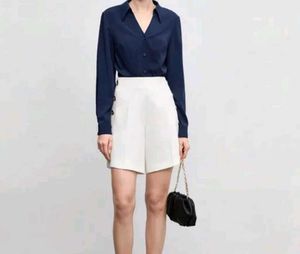 Classic Navy Blue Button-Up Shirt