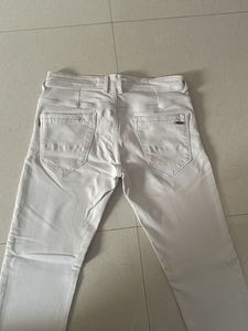 Demin White Jeans For Party And Festive Use 👖