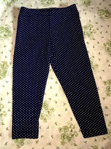Navy Polka Dot Leggings