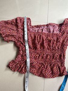 ✨✨SALE✨✨Rust Cinched Top