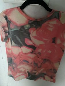 Zara Rose Print Top