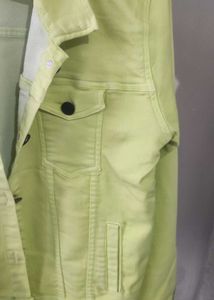 Lime Green Denim Jacket