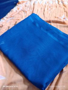 4 mtr plain georgette fabric