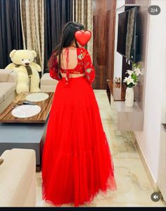 Red Lehenga Choli Set