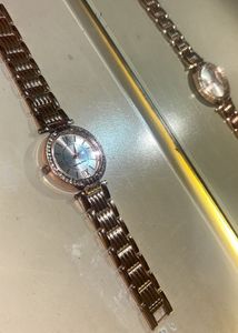 Elegant Rose Gold Crystal Watch