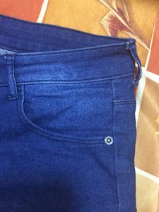Bare Denim Jeans Short - Dark Blue Denims