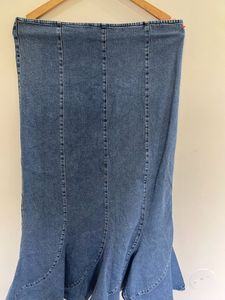 Pinteresty Denim Maxi Skirt