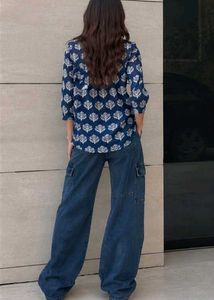 Stylish Blue Printed Kurta