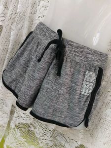 Gray "Justice" Athletic Shorts