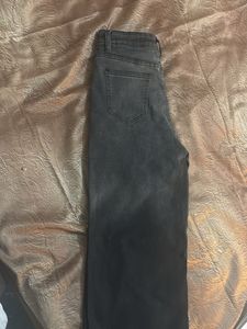 Sparkling Rhinestone Wide-Leg Jeans