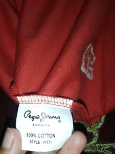 Pepe Jeans Beautiful Red Top Size XL