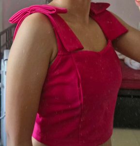 Vibrant Pink cute top