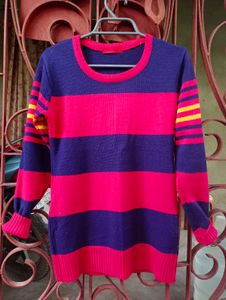Red And Blue Checked Sweater