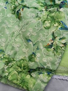 C Green Saree