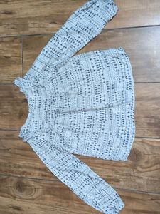 Textured Long Sleeve Top