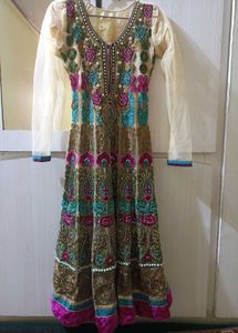 Beautiful hand Embroidered anarkali set