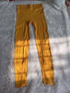 Mustard Ribbed Leggings