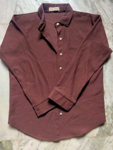 Women's Brown Corduroy Shirt | Relaxed Fit