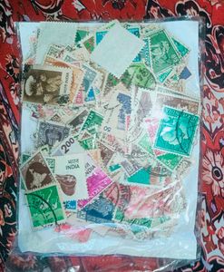 500 Indian Postage Stamps