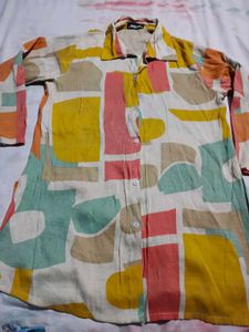 Colorful Abstract Print Shirt