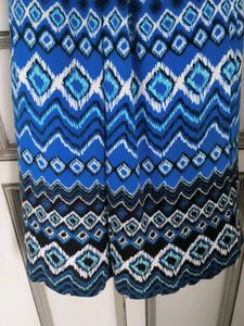 Blue Patterned Dress
