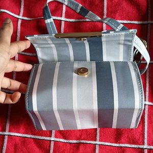 Striped Crossbody Bag