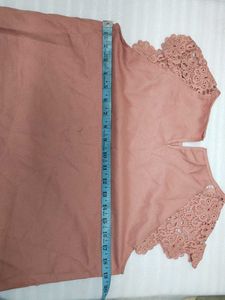 SHEIN Chic Lace Sleeve Top