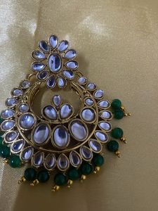 Stunning Kundan &amp; Pearl Drop Earrings
