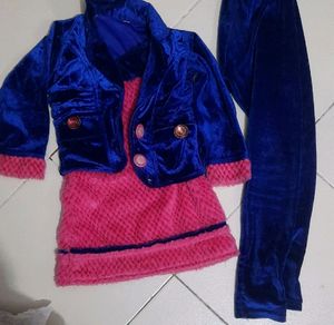3 Piece Set Fancy Middi Nd Court With Pant