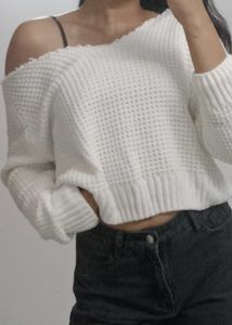 Aesthetic Off Shoulder Sweater