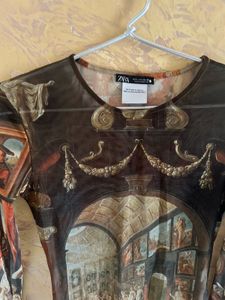Artistic Print Long Sleeve Bodysuit