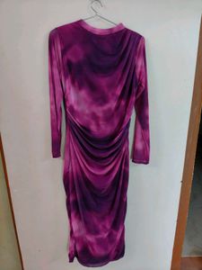 Purple Tie-Dye Bodycon Dress